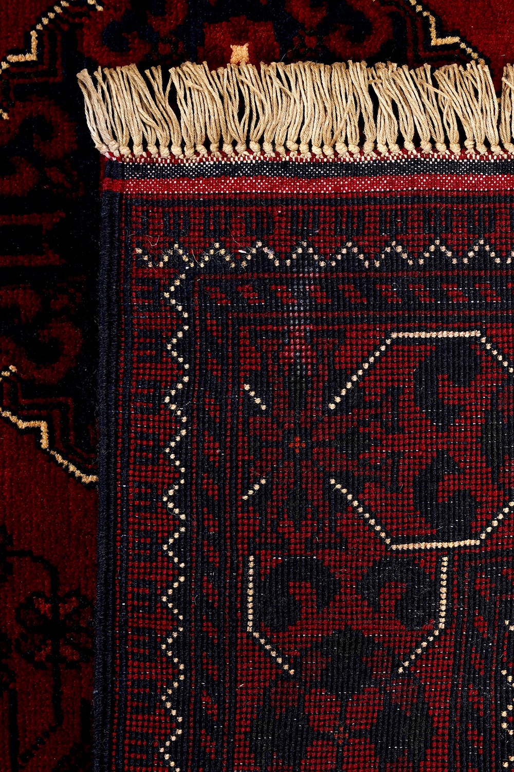 Afgan Khamyab El Dokuma Yün Halı - detay