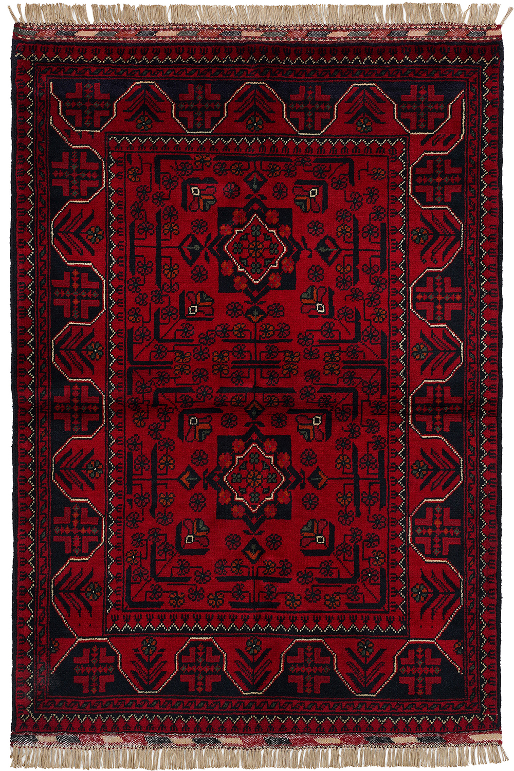 Afgan Khamyab El Dokuma Yün Halı
