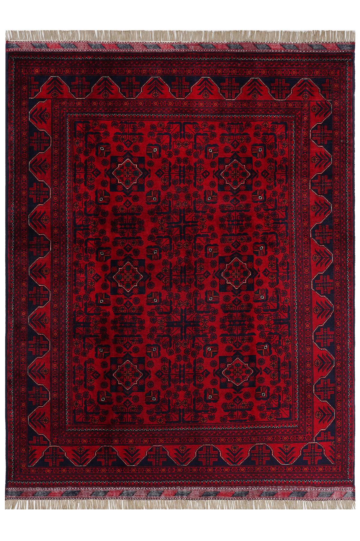 Afgan Khamyab El Dokuma Yün Halı