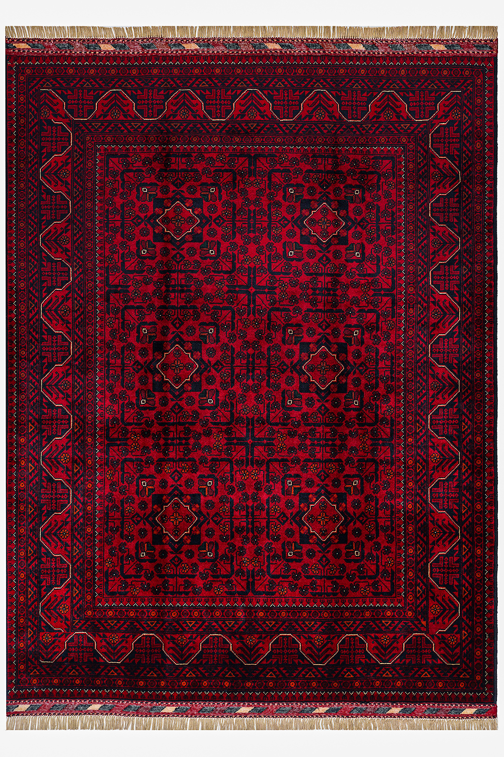 Afgan Khamyab El Dokuma Yün Halı