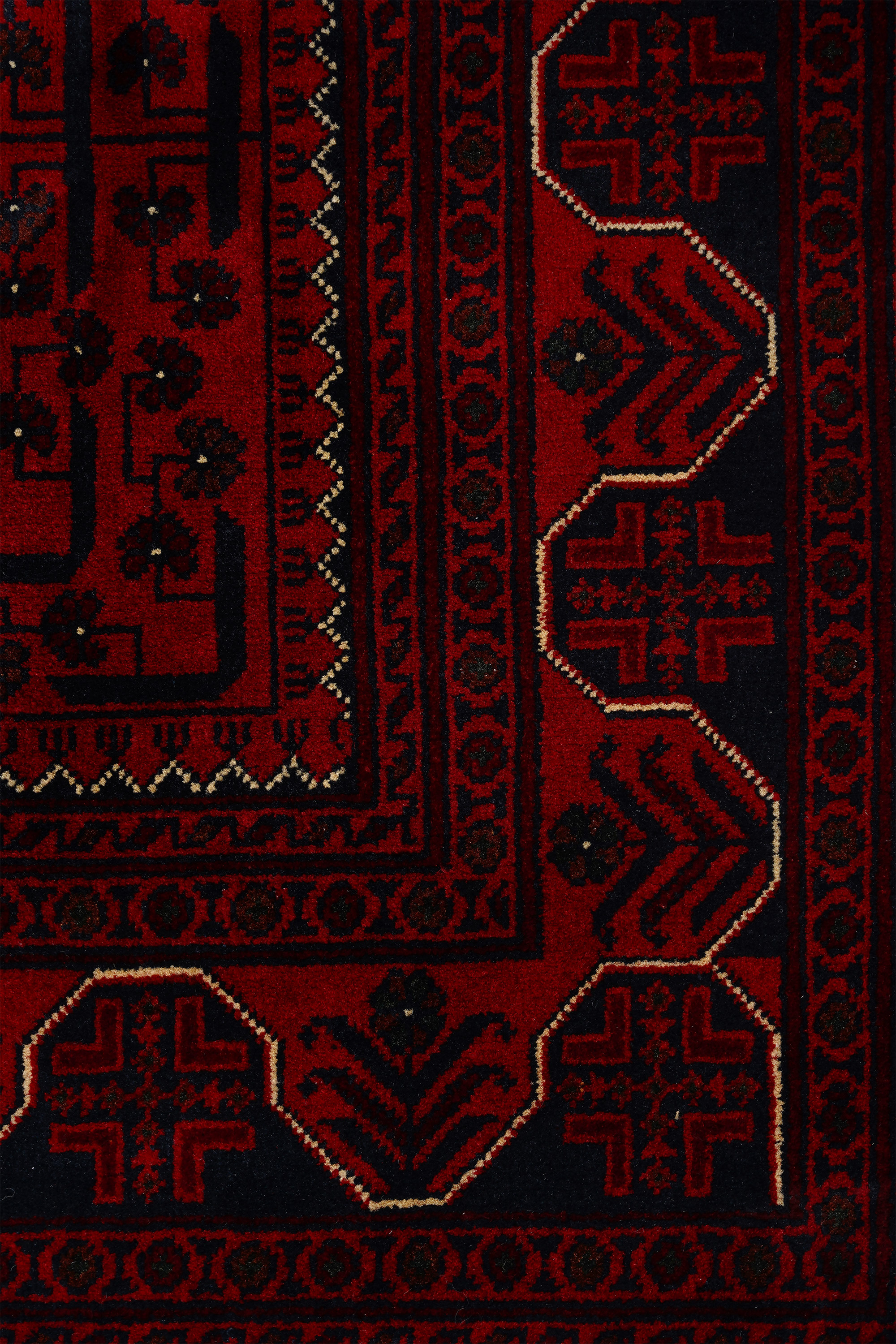 Afgan Khamyab El Dokuma Yün Halı - Detay 4