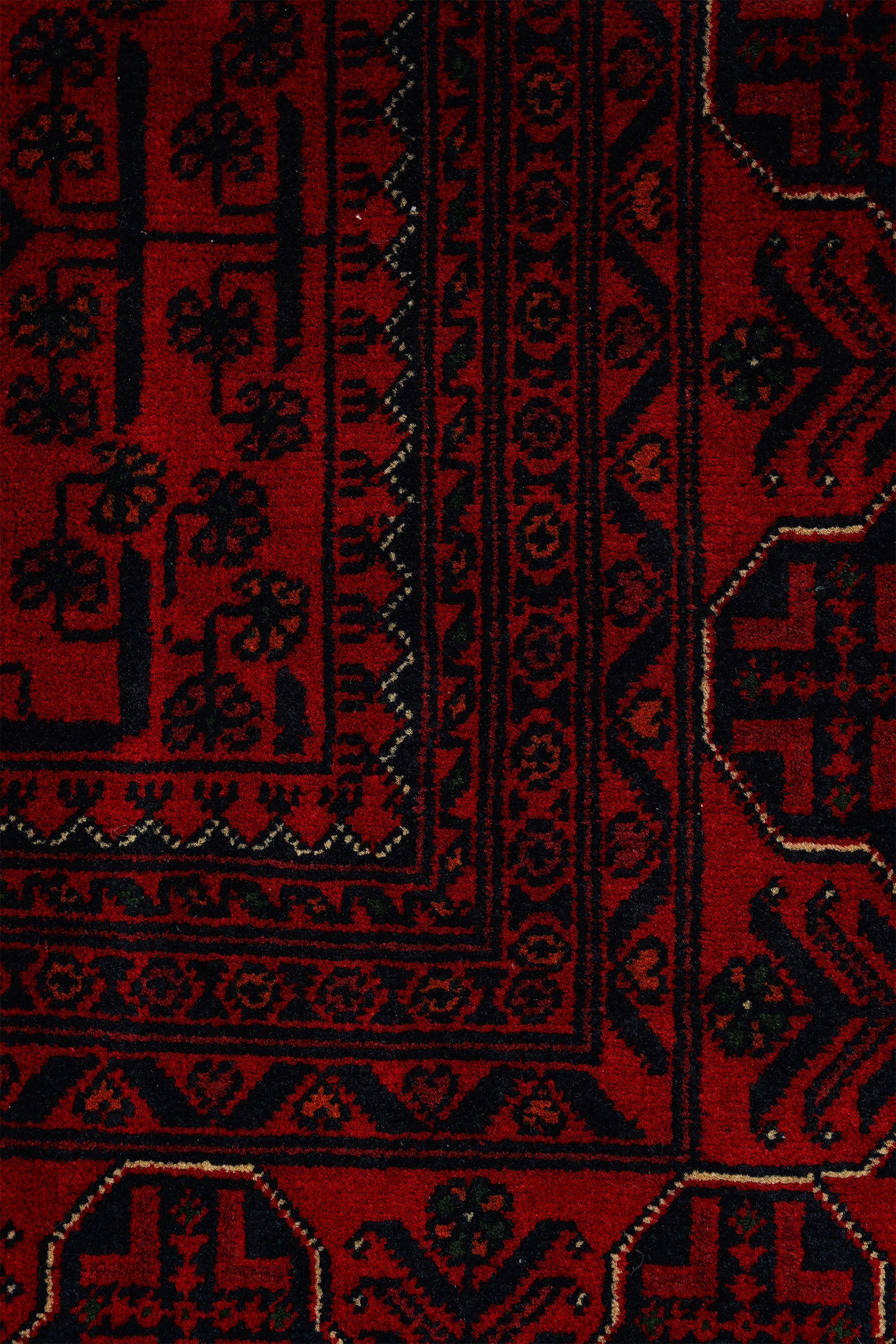 Afgan Khamyab El Dokuma Yün Halı - Detay 4