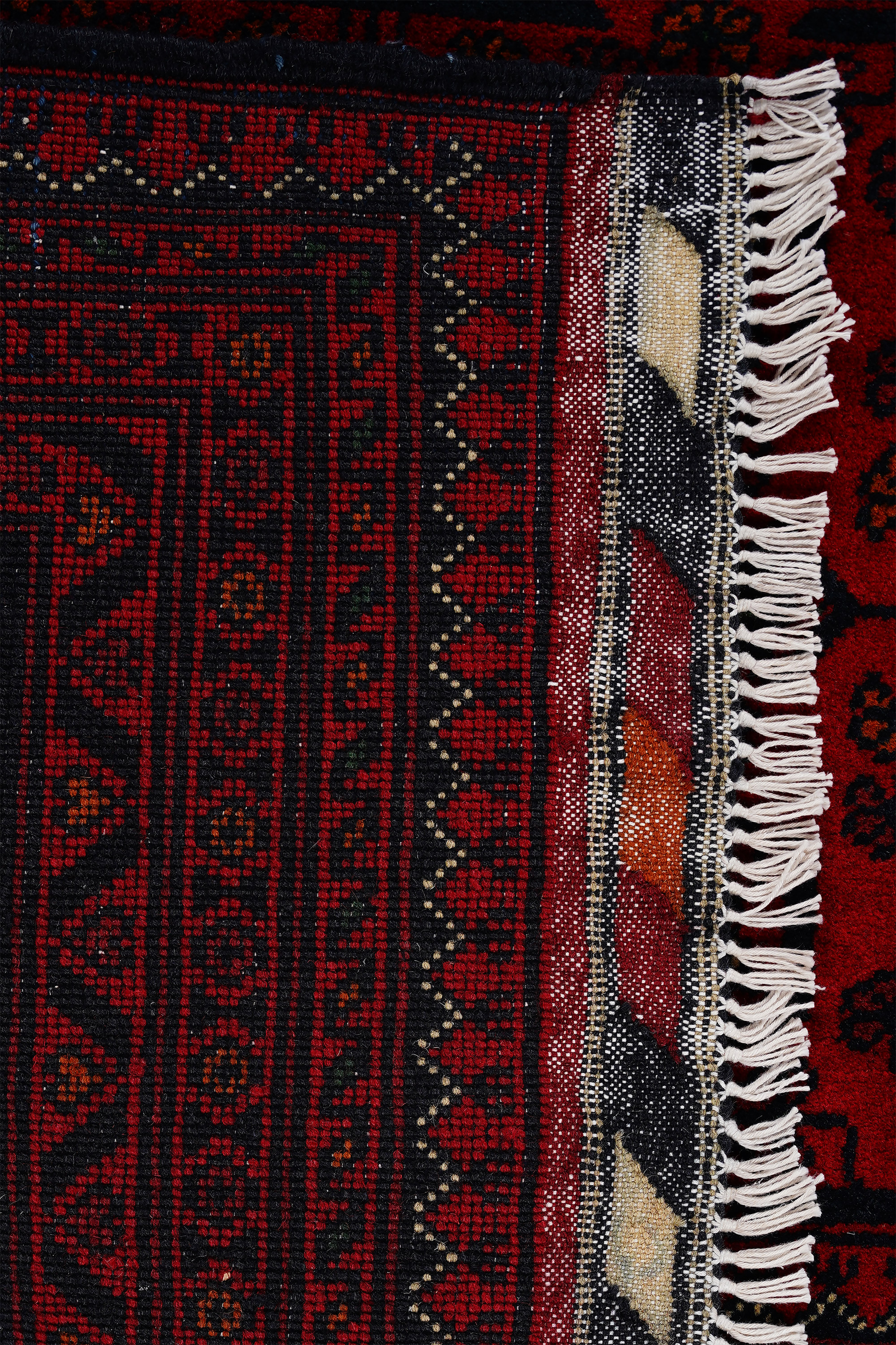 Afgan Khamyab El Dokuma Yün Halı - detay