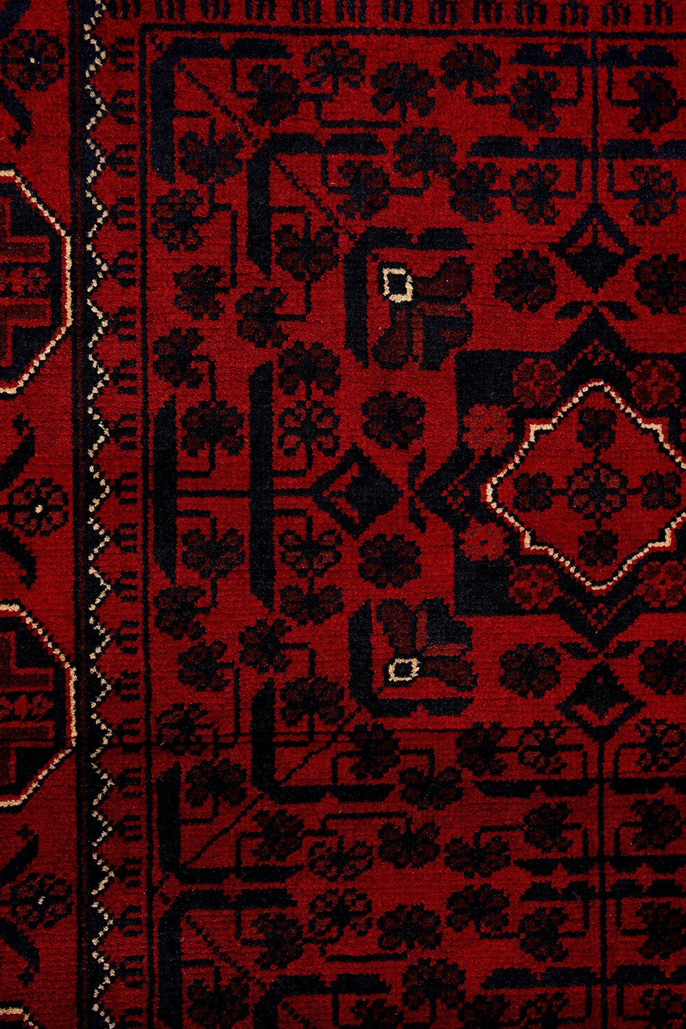 Afgan Khamyab El Dokuma Yün Halı - Detay 3