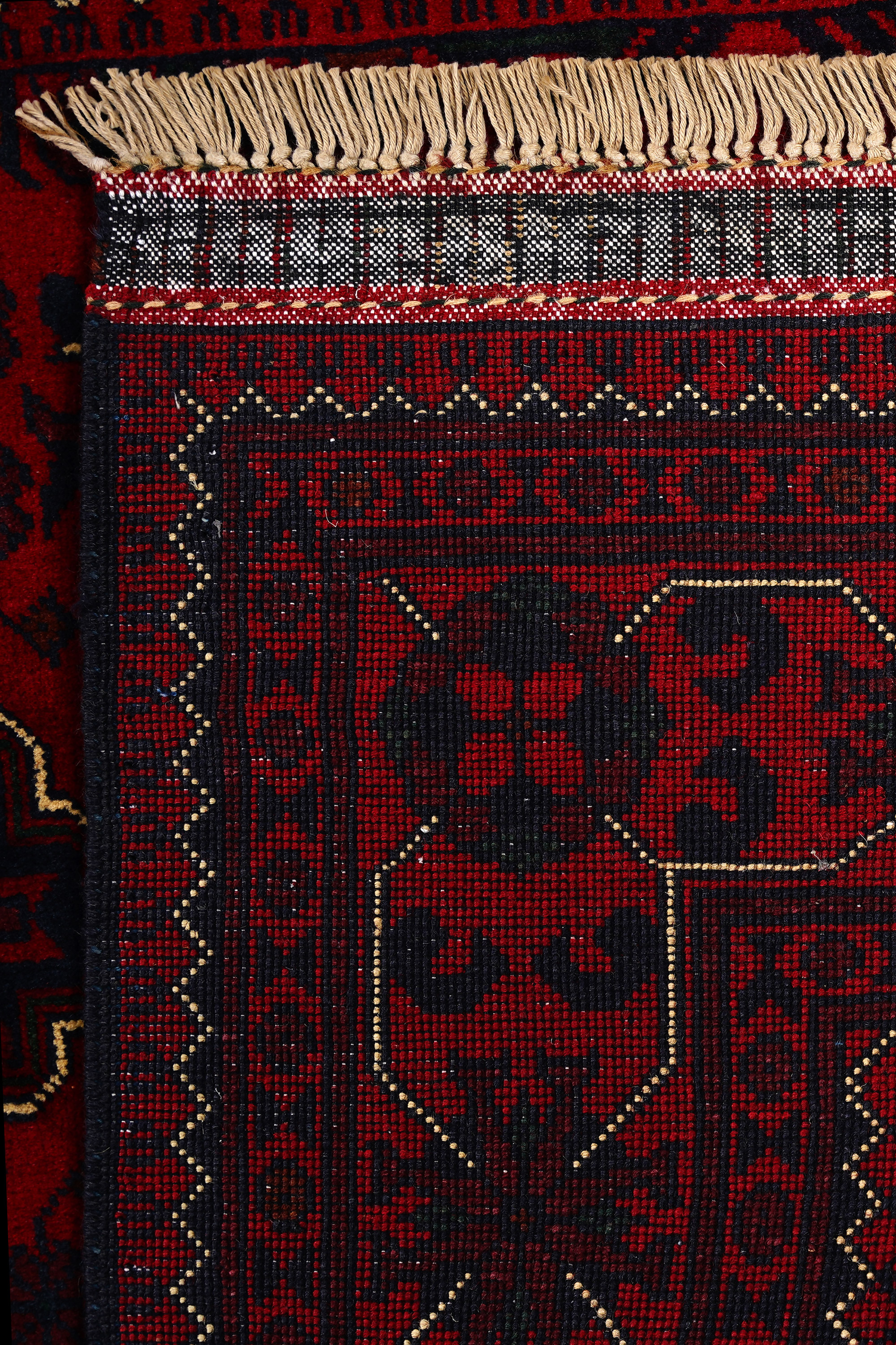 Afgan Khamyab El Dokuma Yün Halı - detay