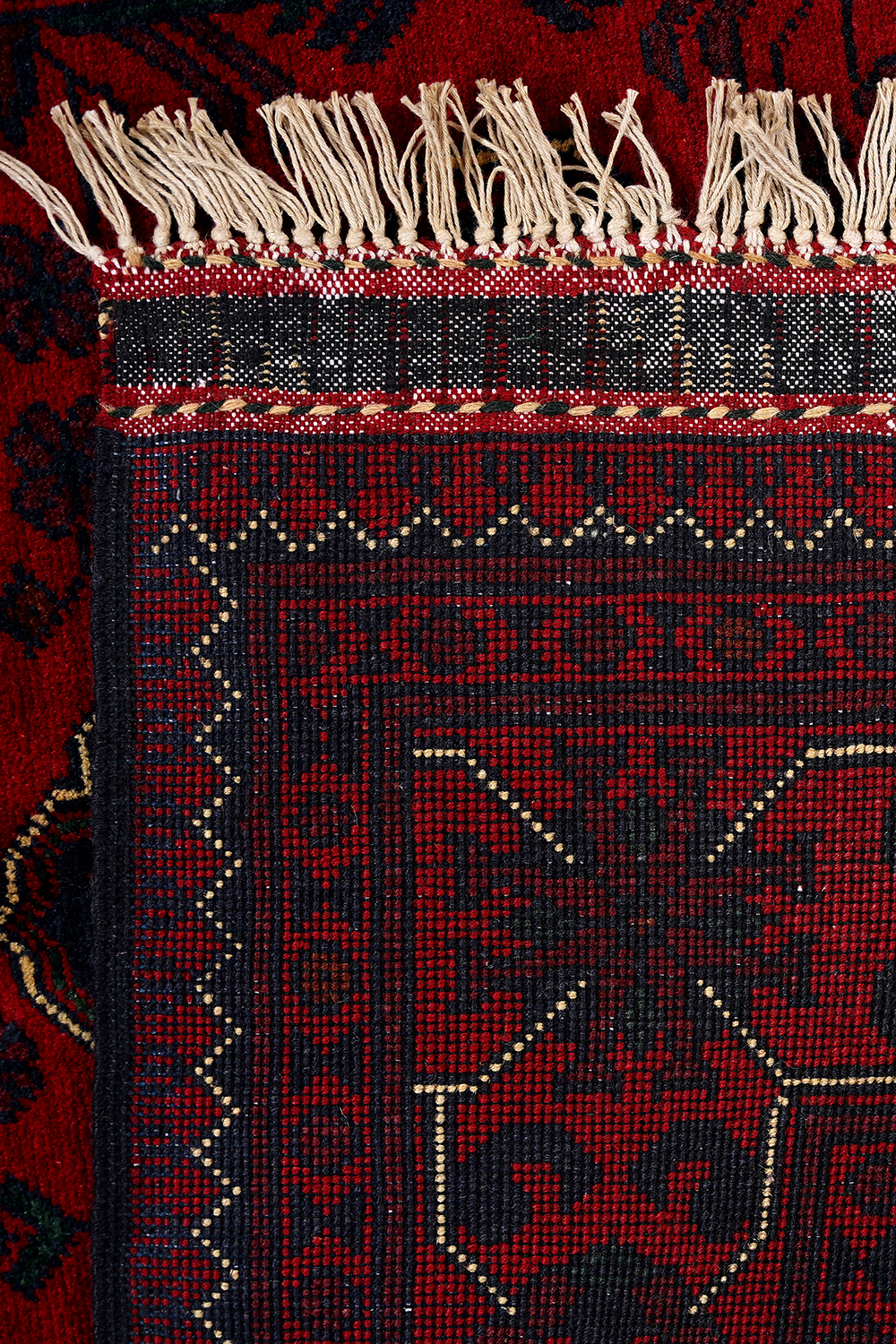 Afgan Khamyab El Dokuma Yün Halı - detay