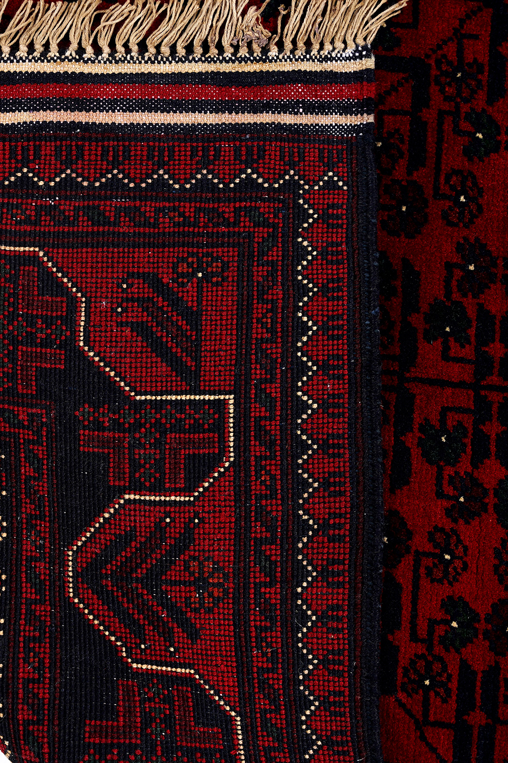 Afgan Khamyab El Dokuma Yün Halı - detay