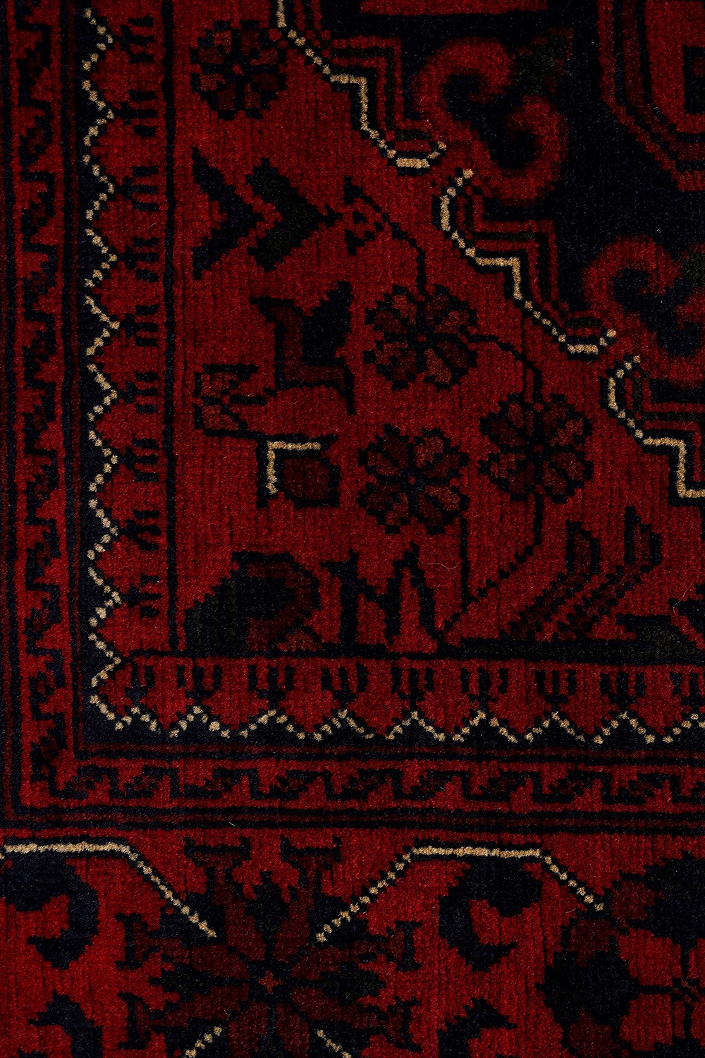 Afgan Khamyab El Dokuma Yün Halı - Detay 3