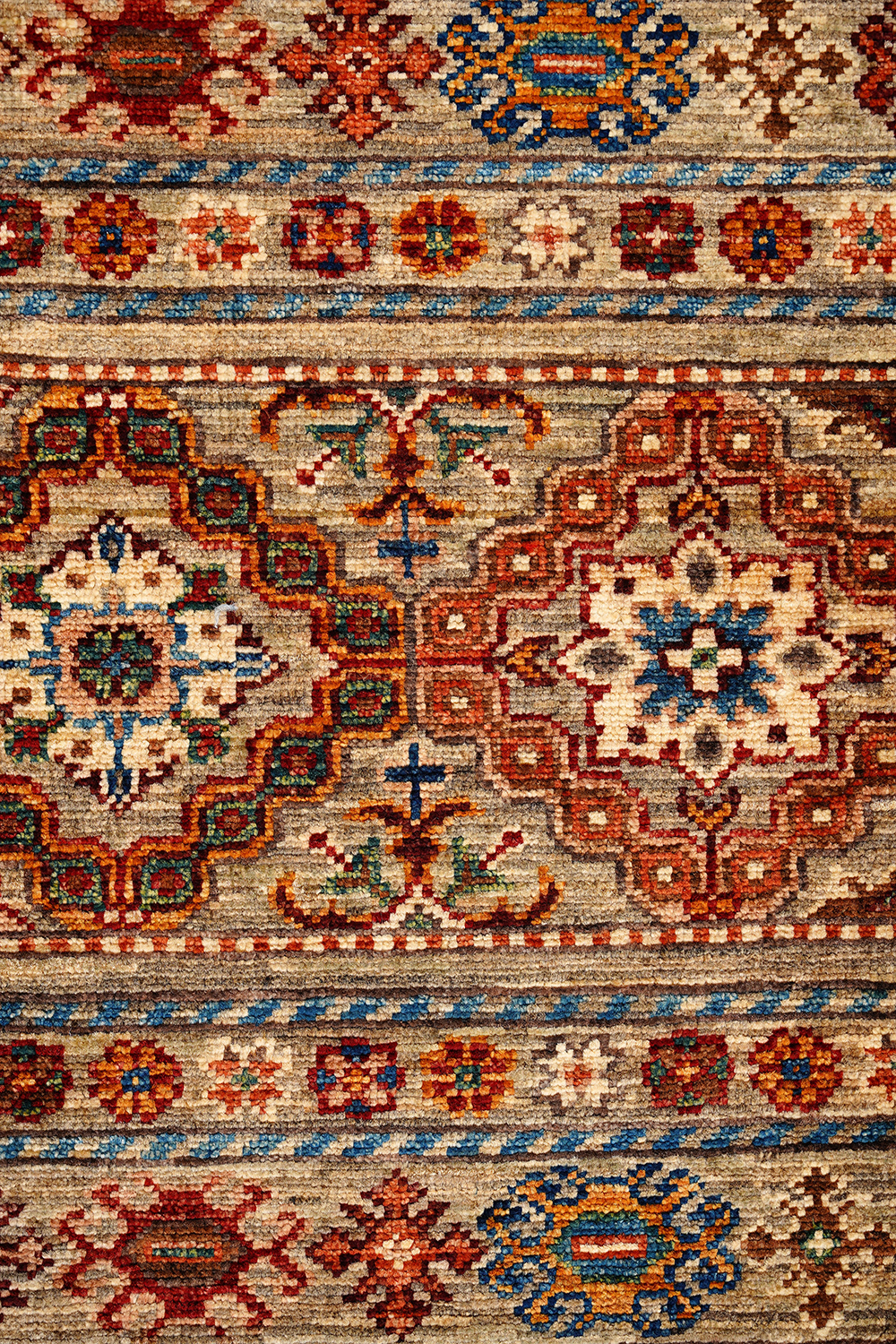 SHB Afgan Orjin El Dokuma Yün Halı - Detay 3