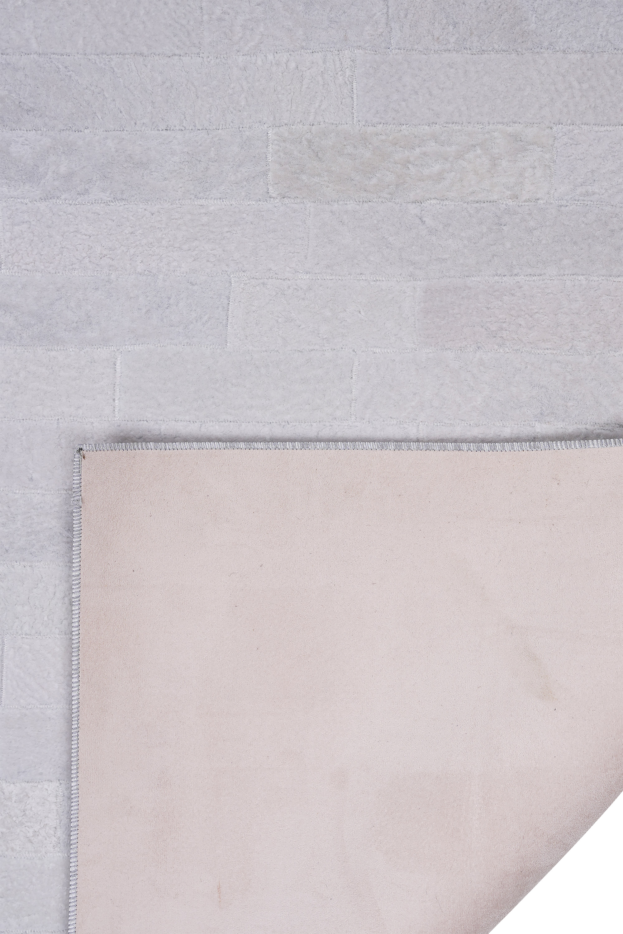 Naar Halı Astragan Deri Patchwork El Yapımı Dekoratif Halı - Detay 4
