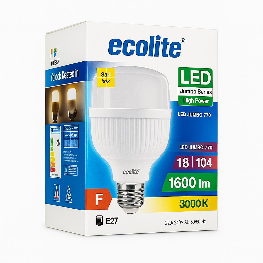 Ecolite 18W Sarı LED Ampul