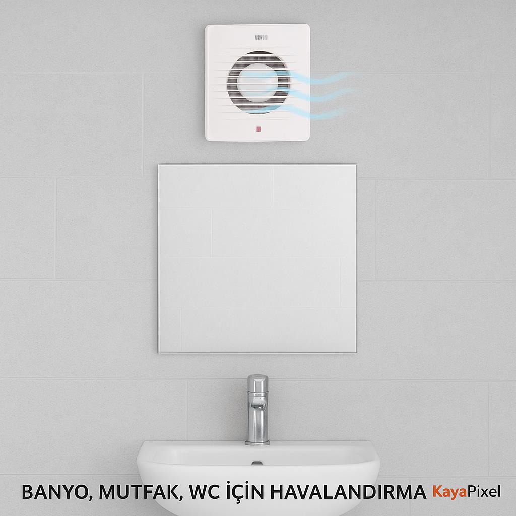 Horoz 120 lik Banyo WC Mutfak Aspiratörü