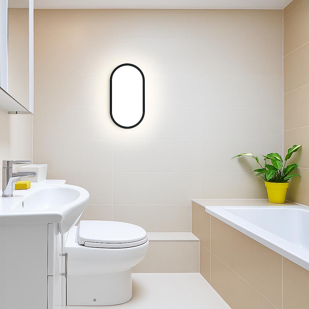 Horoz Aydos Siyah 15W LED Duvar Lambası