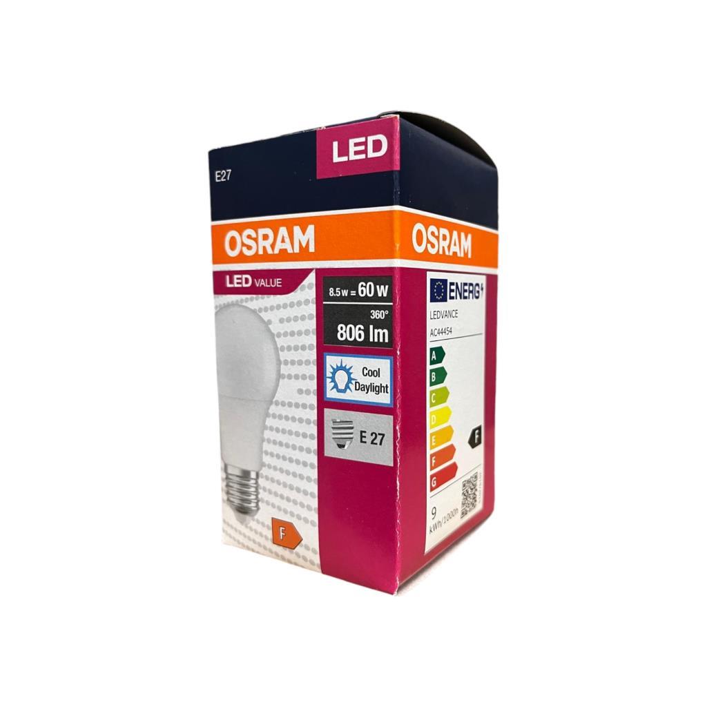 osram-ledvalue-8,5-watt-led-ampul-beyaz-isik-e27