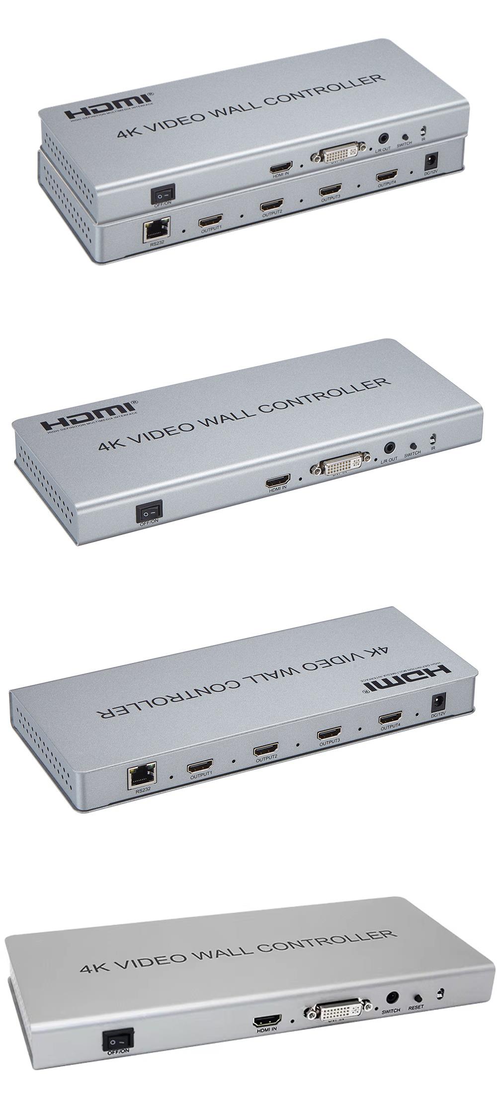 Gplus 4KVW243 2x2 Video Wall Controller 4K Duvar Ekran Denetleyici