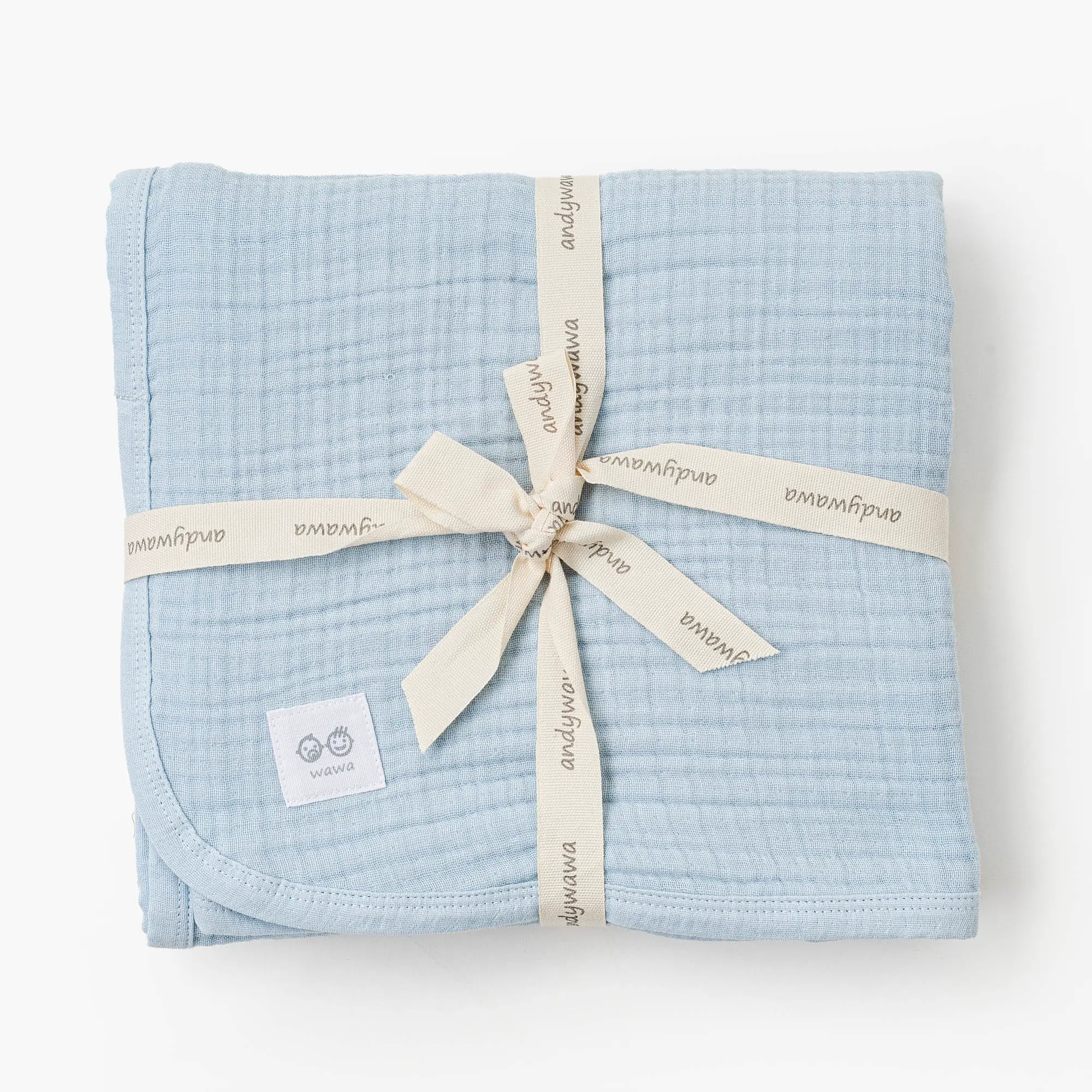 Andywawa AC25870 Müslin Home Bebek Battaniye 105*120 Blue