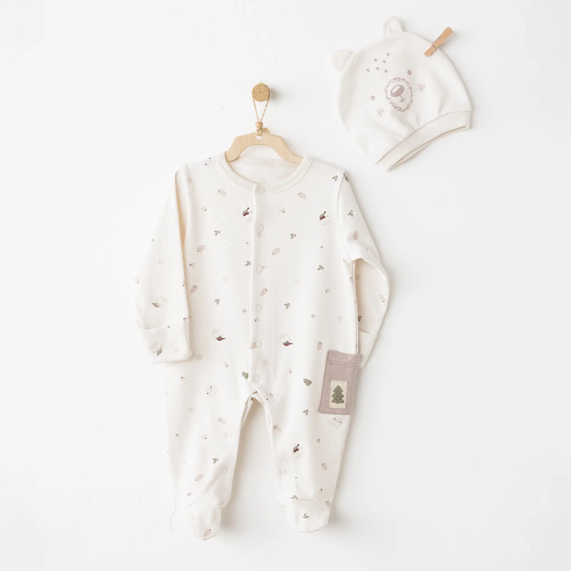 Andywawa AC26183 My 1 St Wardrobe Tulum Takım Ekru