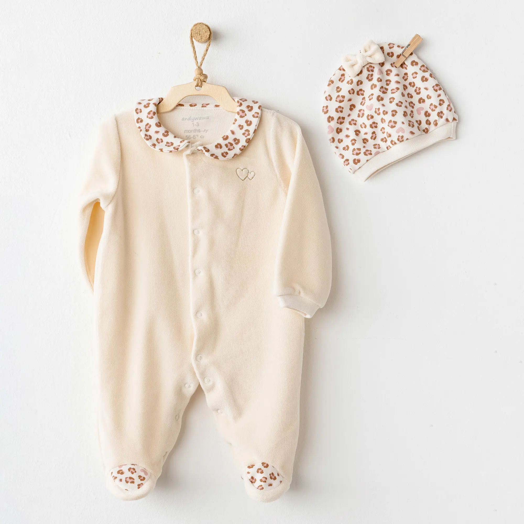 Andywawa AC26238 Little Leopard Tulum Ekru