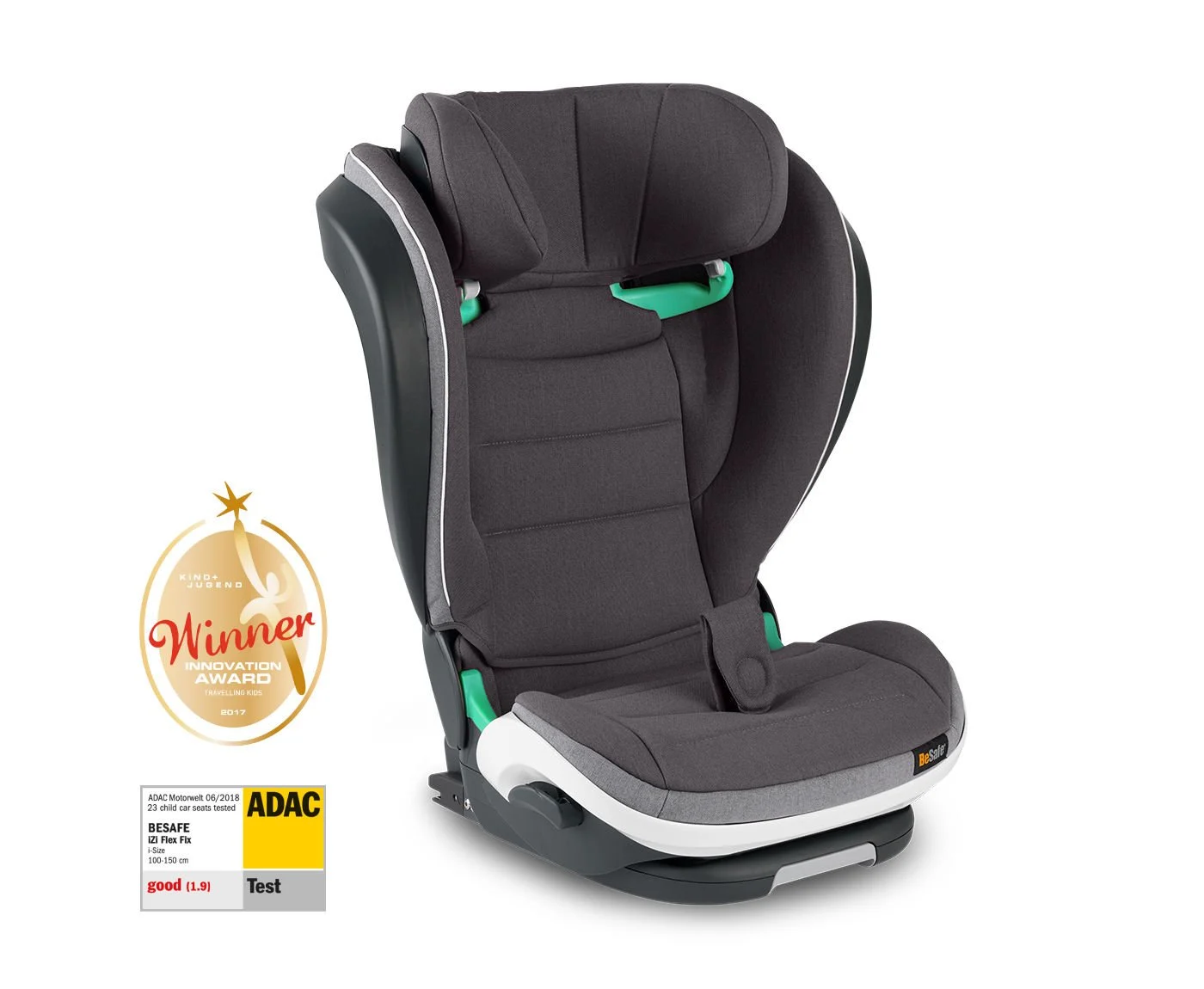 BeSafe Flex Fix 2 I-Size 15-36 Kg Oto Koltuğu Metallic Melange