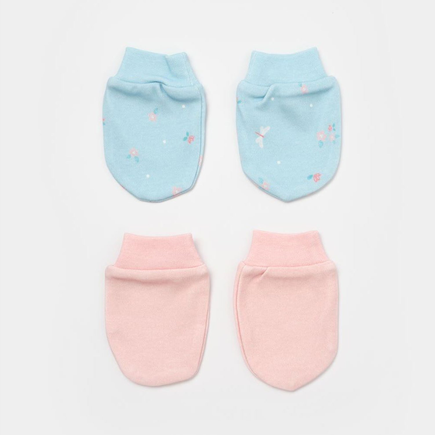 Bibaby Biorganic Always Happy 2'Li Bebek Eldiven 72230 Gül Kurusu Mint