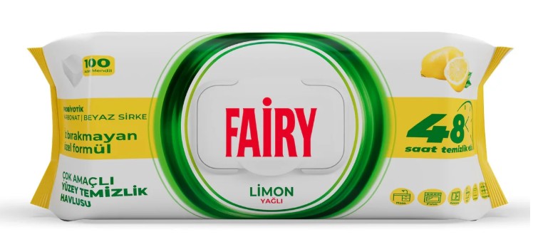 Fairy Power Yüzey Temizlik Havlusu 100'Lü Limon