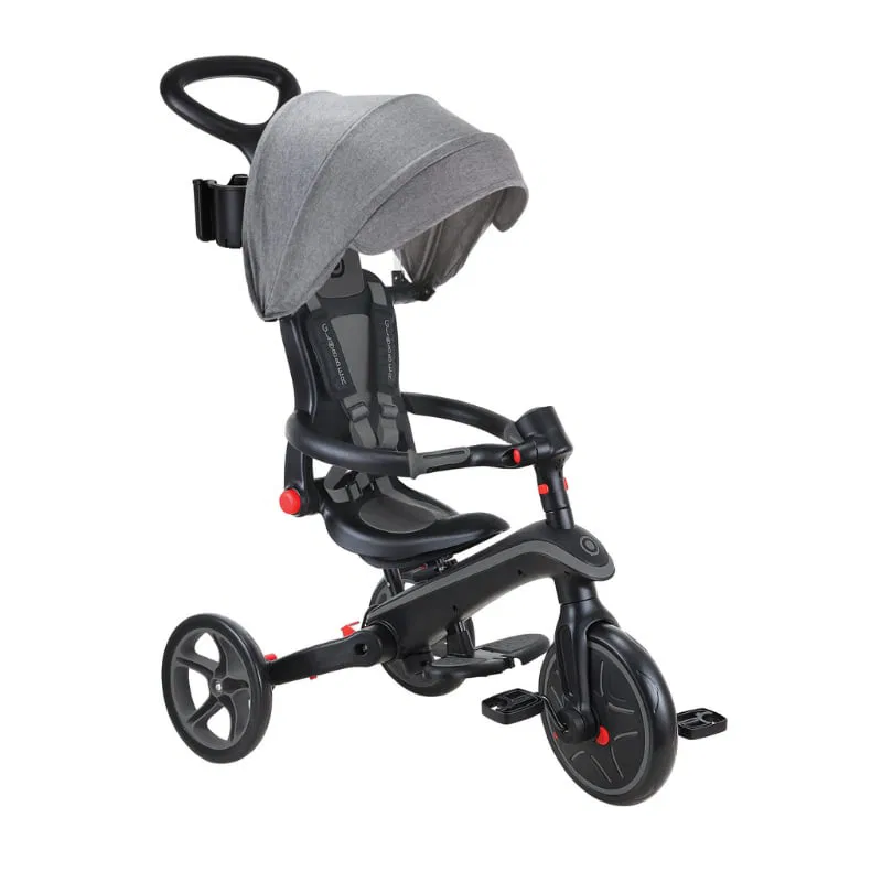 Globber Explorer 4in1 Katlanabilir Bisiklet Siyah Gri
