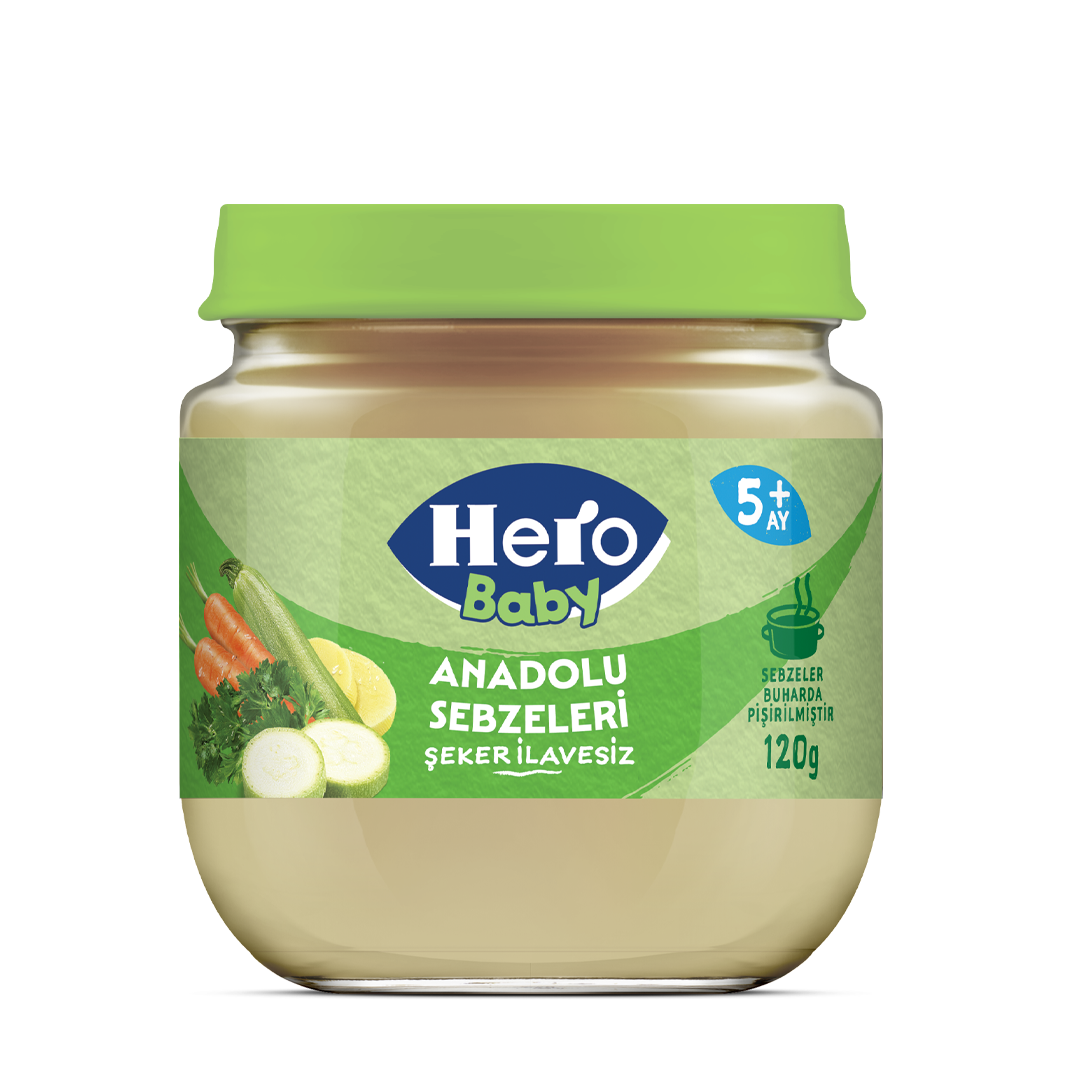 Hero Baby Anadolu Sebzeleri Kavanoz Mama 120 Gr
