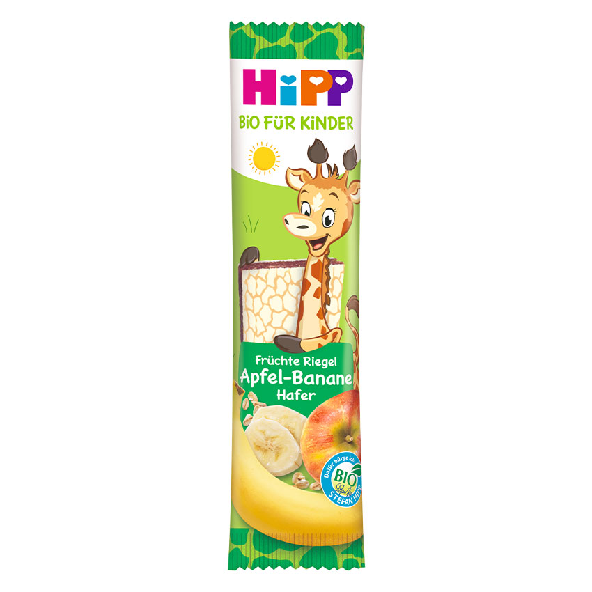 Hipp Organik Yulaﬂı Elmalı Muzlu Meyve Barı 23 Gr