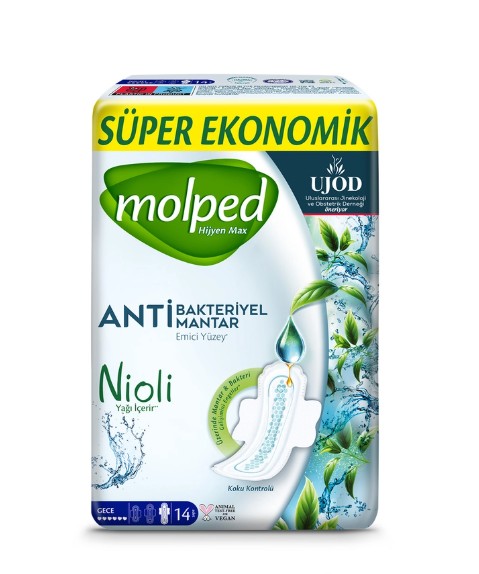 Molped Hijyen Max Süper Eko Gece Ped 14 Adet