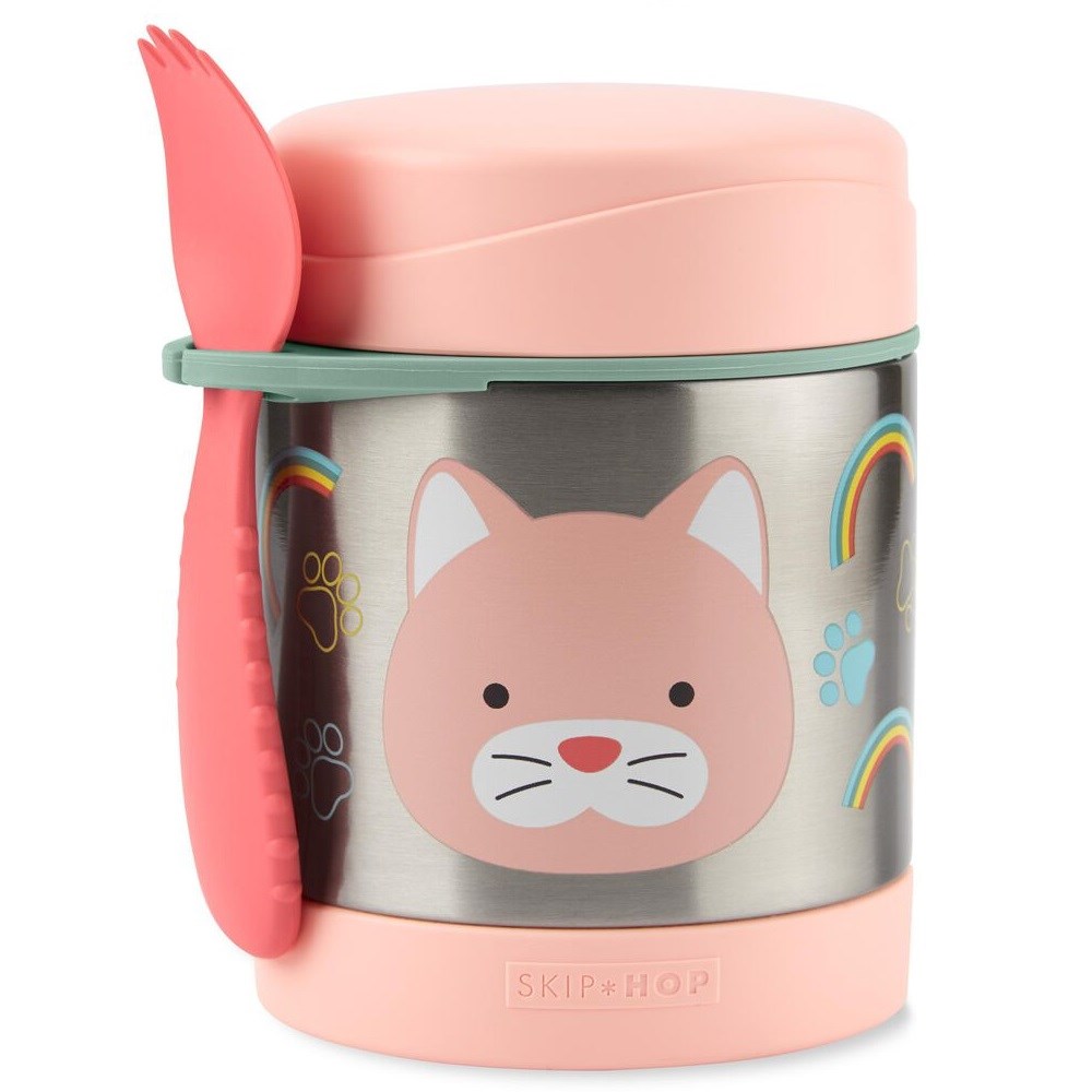 Skip Hop Zoo Paslanmaz Çelik Termos 325 ml Kedi
