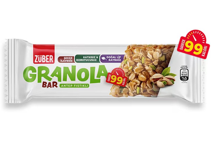 Züber Granola Bar Antep Fıstıklı 25 Gr