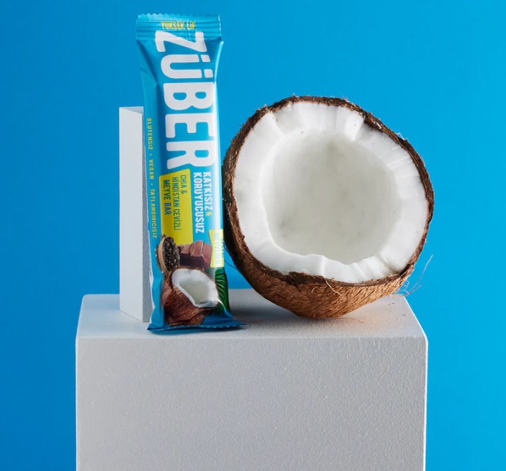 Züber Meyve Barı 40 Gr Chia ve Hindistan Cevizli