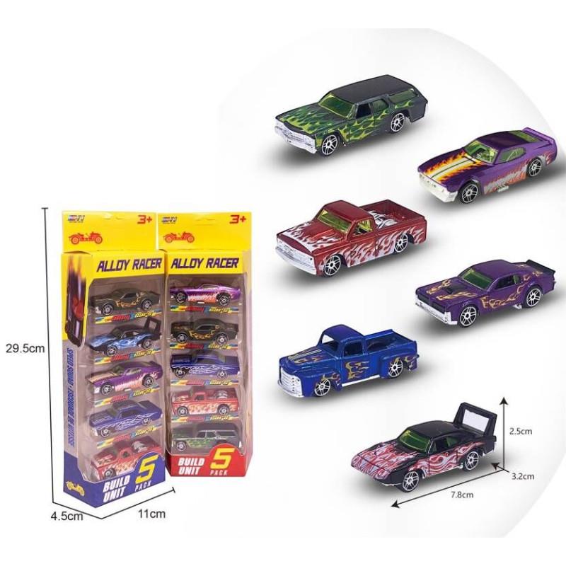 780-513 - ALLOY RACER 5  Lİ ARAÇ SETİ