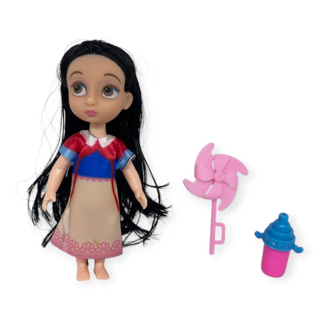 Aksesuarlı Mini Prenses Oyuncak Bebek 13 Cm