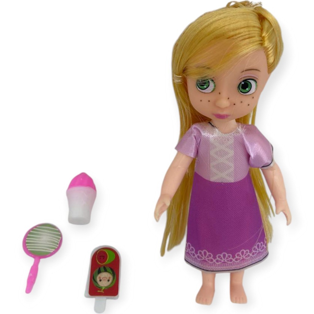 Aksesuarlı Mini Prenses Oyuncak Bebek 13 Cm