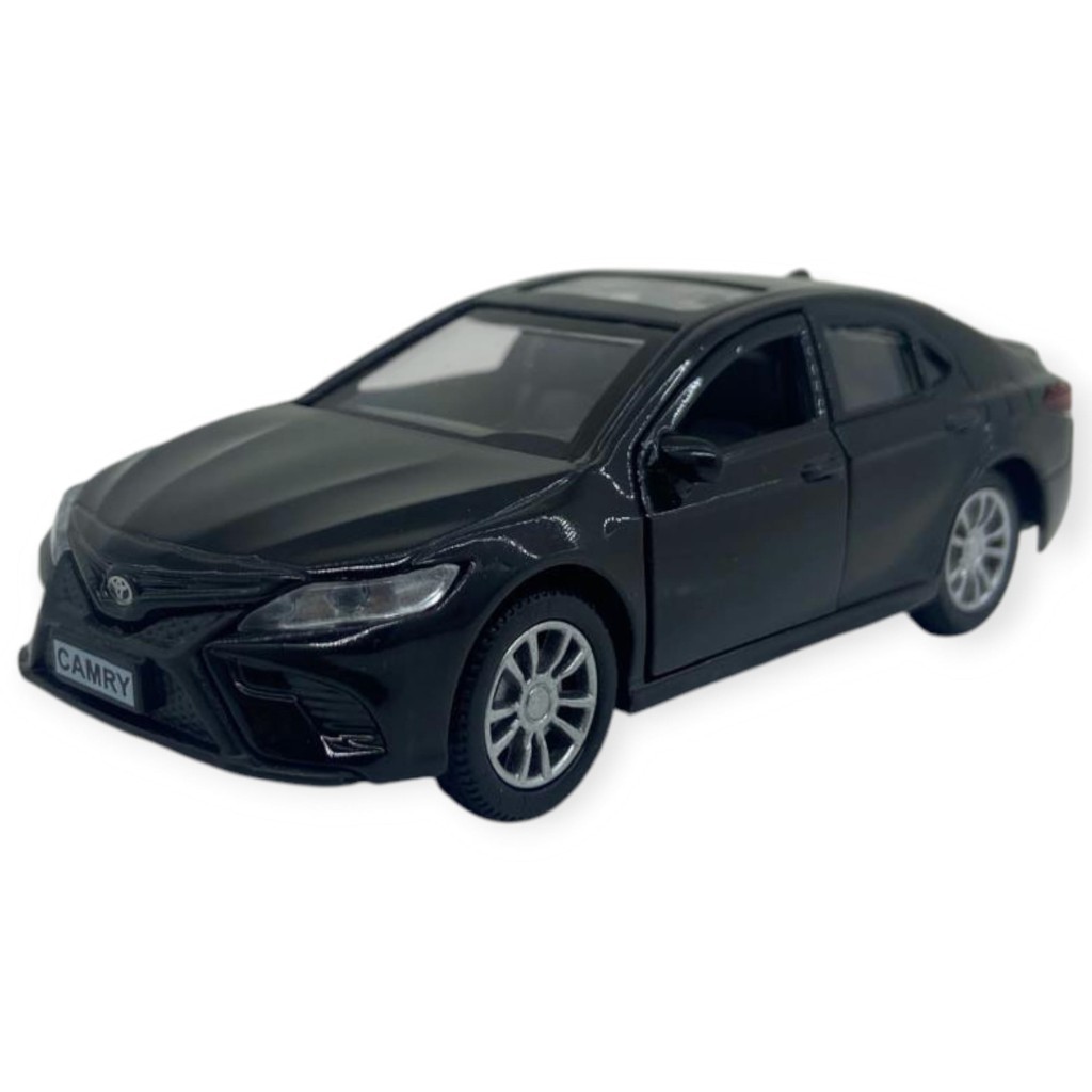 Çek Bırak Kapıları Açılar Sesli  Işıklı Metal Araba - 12 cm - Siyah