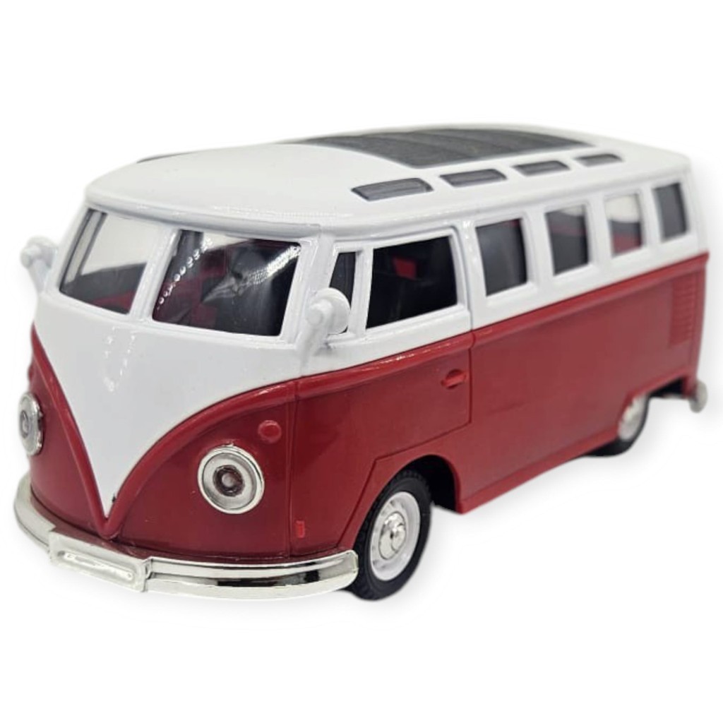 Çek Bırak Klasik T1 Vosvos Minibüs Oyuncak Araba - 14 cm Nostaljik Hippi Van