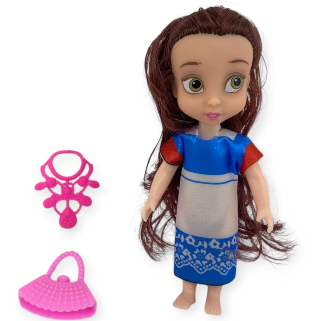 Aksesuarlı Mini Prenses Oyuncak Bebek 13 Cm
