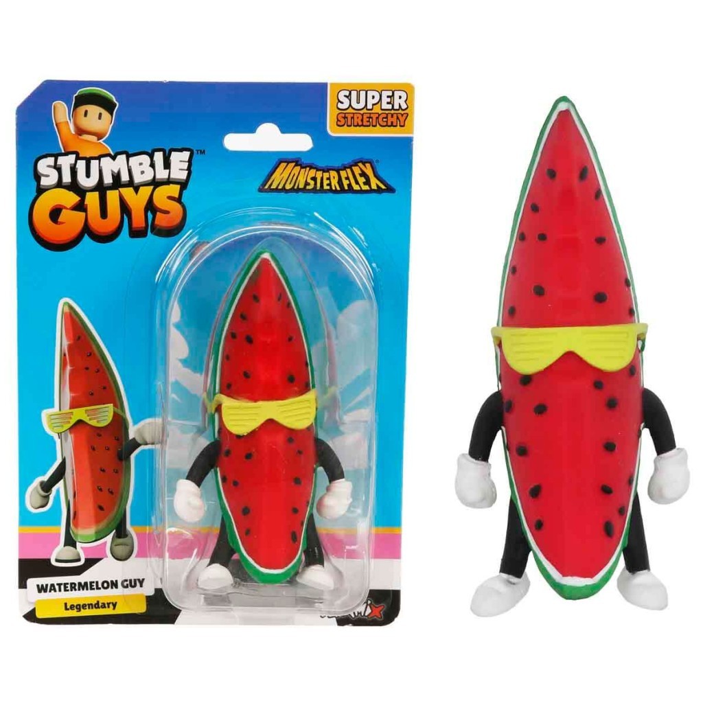 Monster Flex Stumble Guys Super Stretch Figür - Watermelon Guy