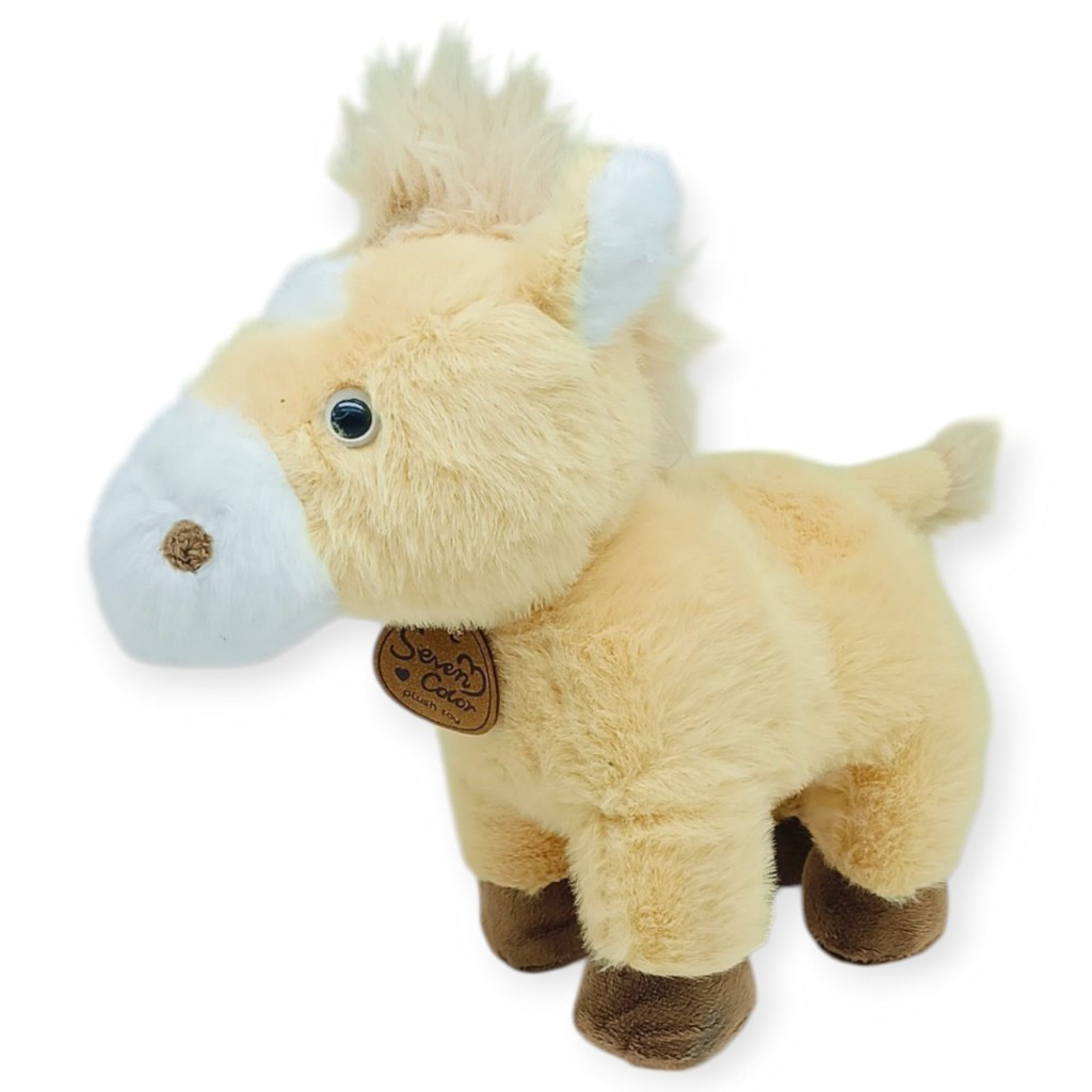 Peluş Hayvanlar Sesli 30 cm At - Açık Kahverengi