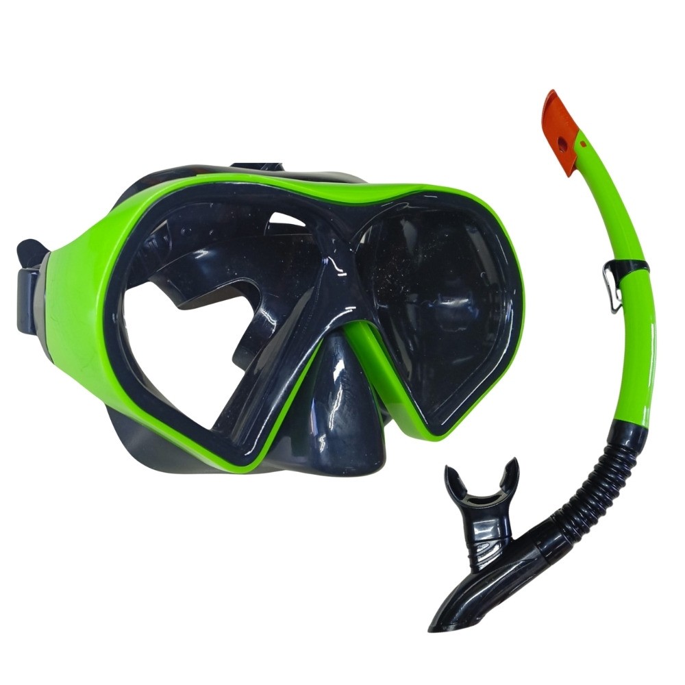 Star Diving Dalış Maskesi ve Snorkel Yetişkin - 51713-YEŞİL