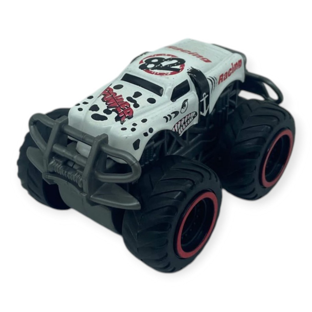 Superior Burst Siyah Renkli Mini Monster Truck - 8 cm Hareketli Tekerlekli Oyuncak Araba