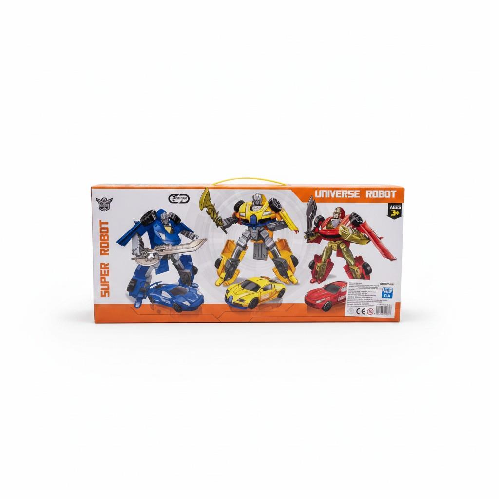 010A29 TRANSFORMER SET RENKLİ OYUNCAK DÖNÜŞEN ROBOT
