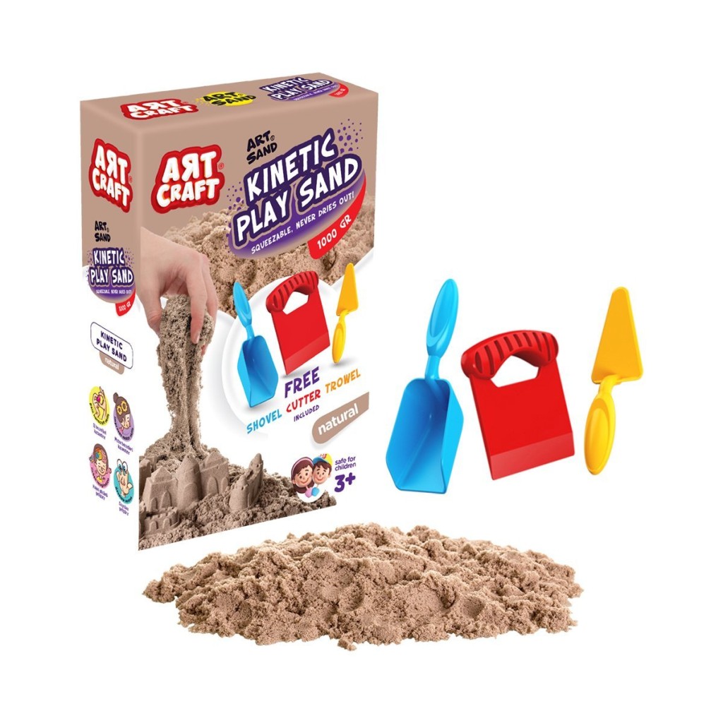 03690 Aksesuarlı Naturel Kinetik Oyun Kumu 1000 gr