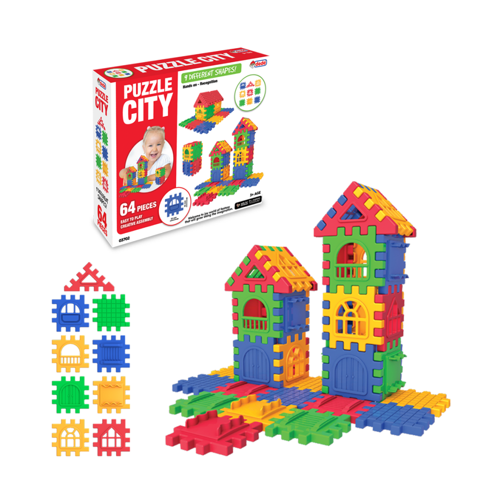 03702 Puzzle City 64 Parça