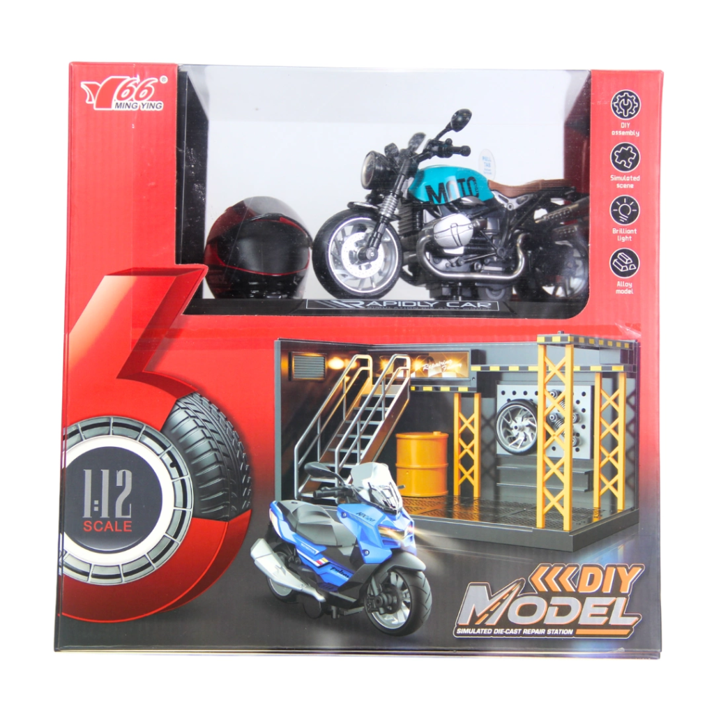1/12 Motosiklet Latte PB 3R Sesli ve Işıklı