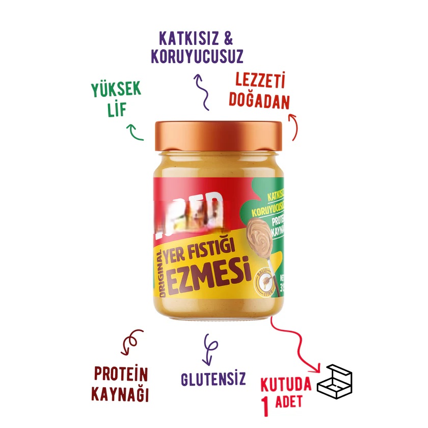 %100 Yer Fıstığı Ezmesi Original 315 Gr