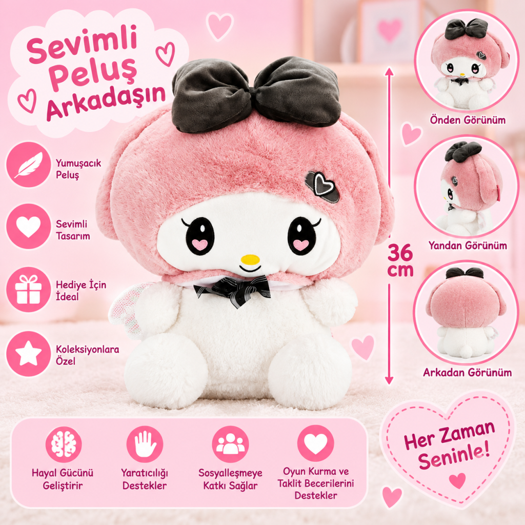 1006312 Peluş 36CM Hkty (adet Fiyatıdır.)