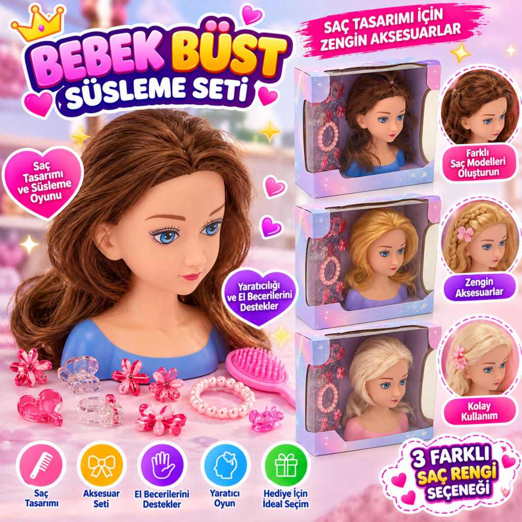 1377  K.BUST OYUNCAK BEBEK BÜST SÜSLEME (adet fiyatıdır)