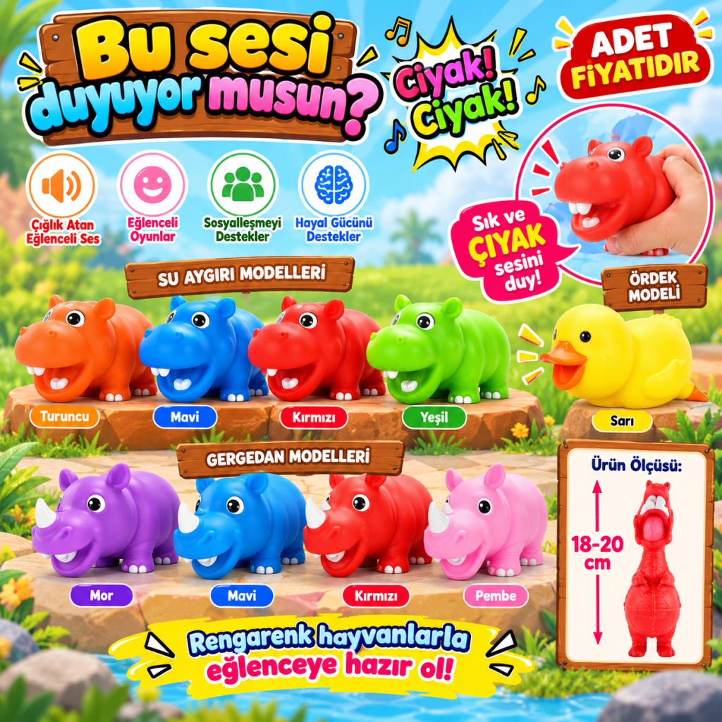 2006649 FİGÜR ÇIĞLIK ATAN HAYVANLAR 3A 12D (adet fiyatıdır)